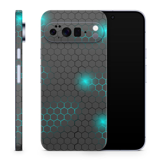 Google Pixel 10 Pro XL Skin Schutzfolie Vinyl Cover exo small blue Aufkleber Skins4u