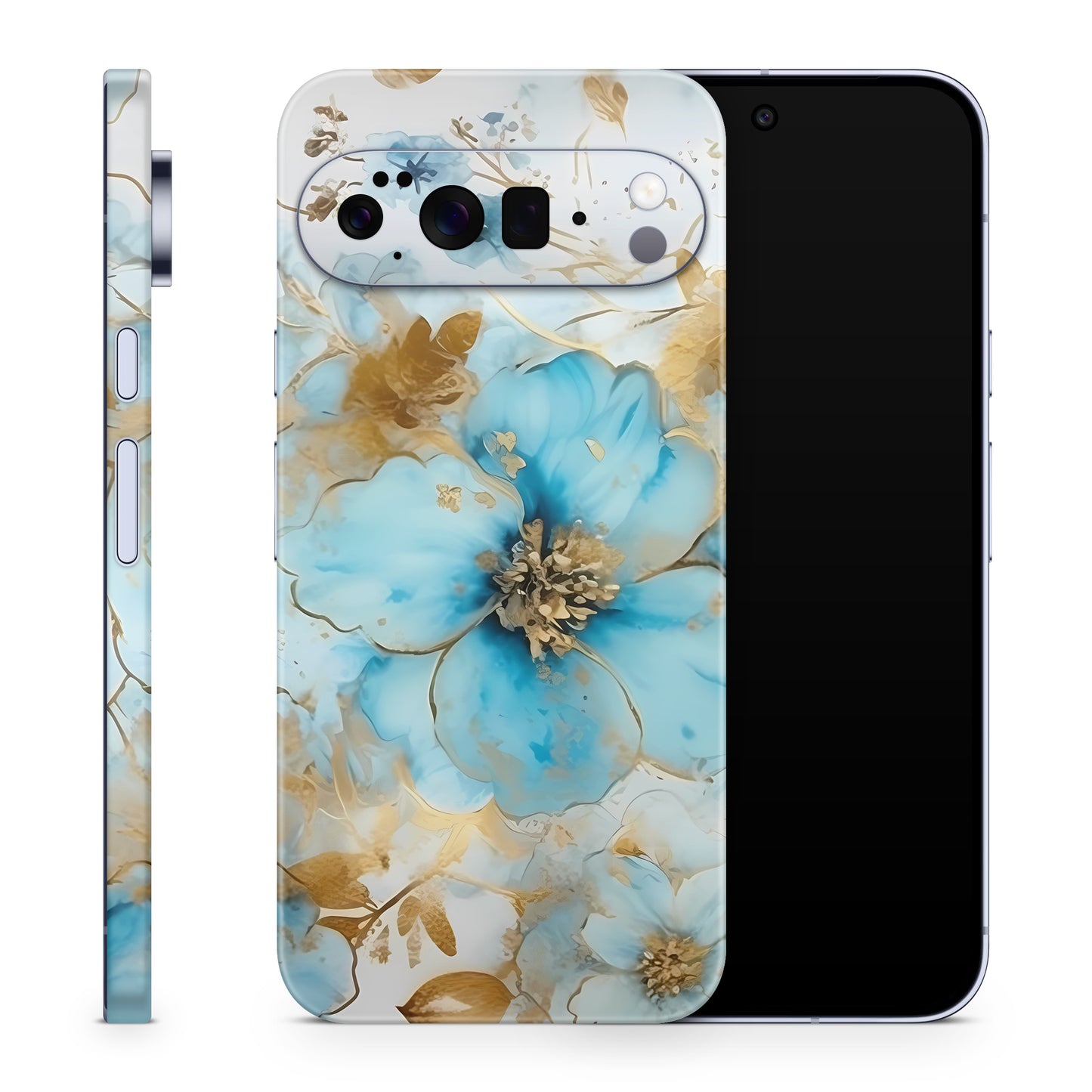 Google Pixel 10 Pro Skin Schutzfolie Vinyl Cover gold blue fantasie Aufkleber Skins4u