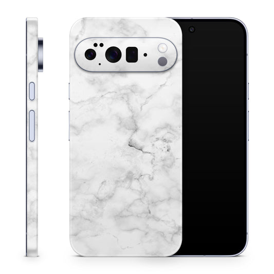 Google Pixel 10 Pro Skin Schutzfolie Vinyl Cover marmor weiss Aufkleber Skins4u