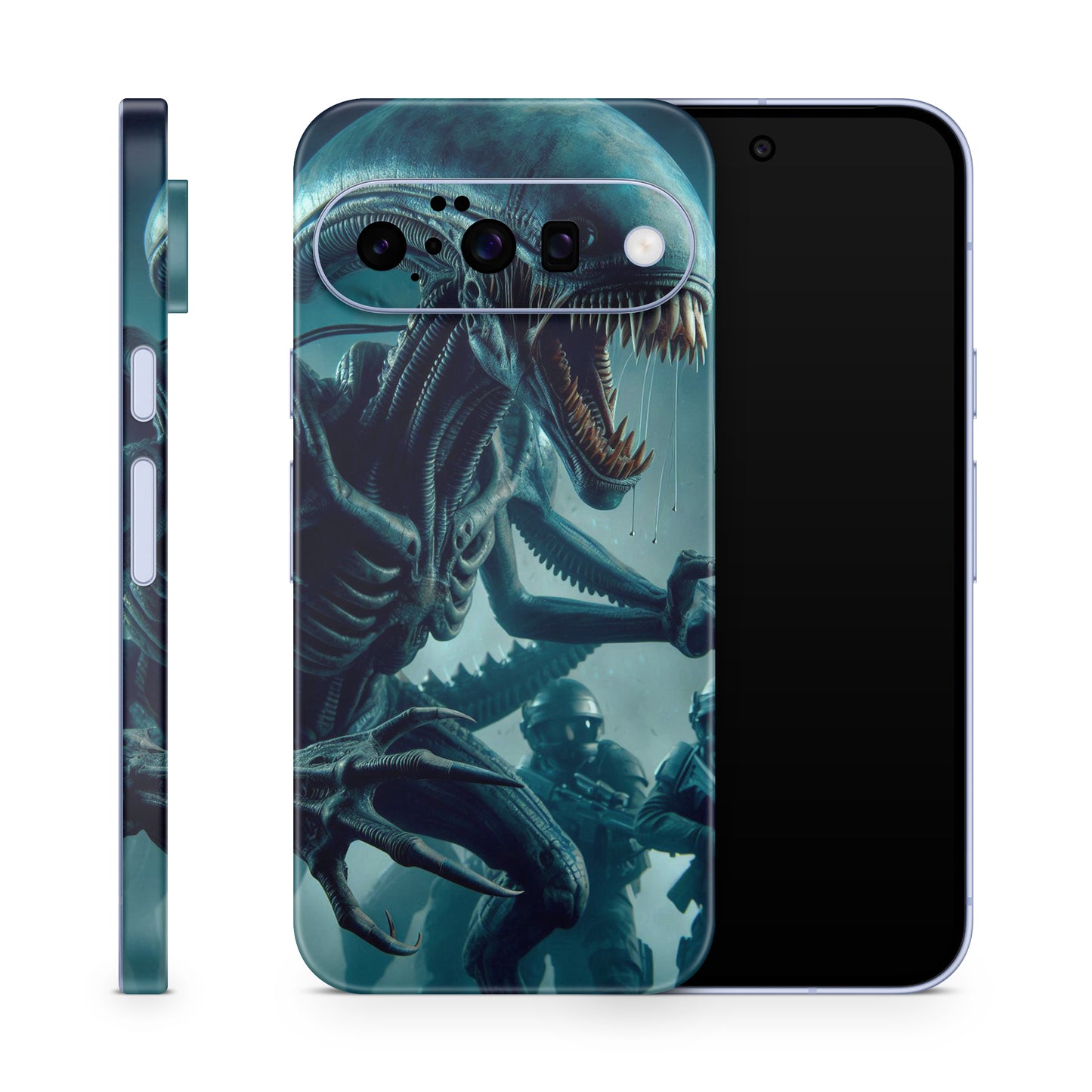 Google Pixel 10 Skin Schutzfolie Vinyl Cover Alien Hybrid Aufkleber Skins4u