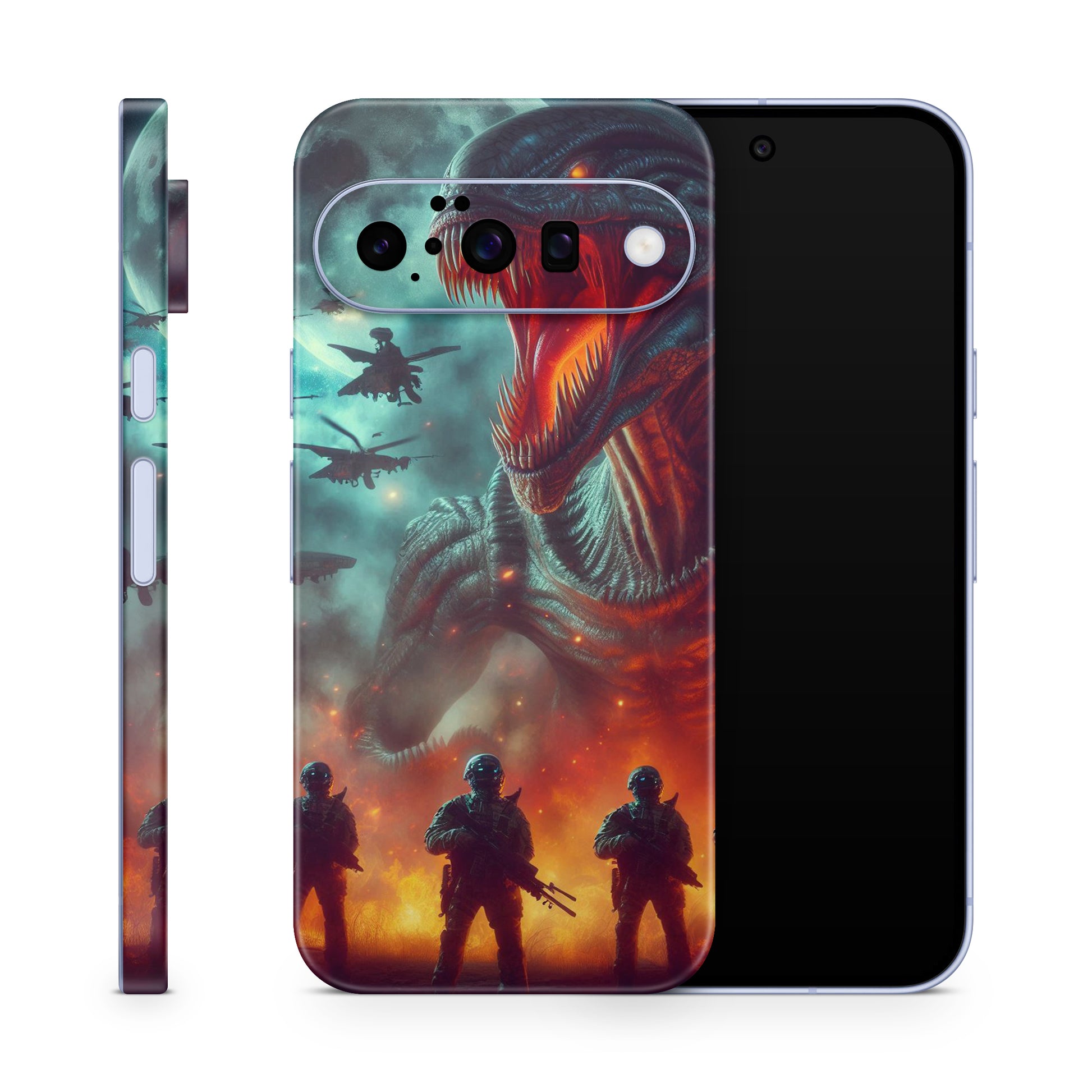 Google Pixel 10 Skin Schutzfolie Vinyl Cover Alien & Marines Aufkleber Skins4u