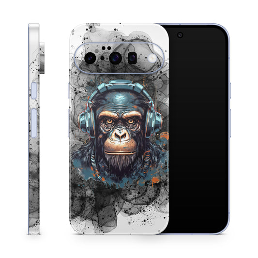 Google Pixel 10 Skin Schutzfolie Vinyl Cover Black Smoke Monkey Aufkleber Skins4u