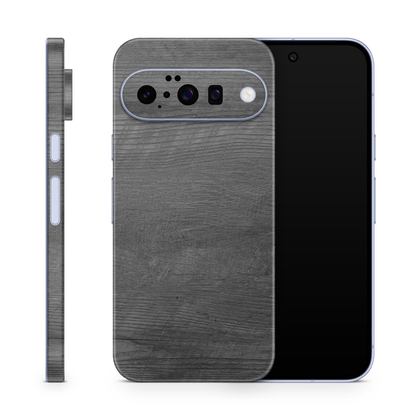 Google Pixel 10a Skin Schutzfolie Vinyl Cover Black Woodgrasin