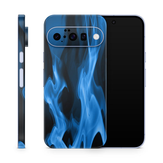 Google Pixel 10a Skin Schutzfolie Vinyl Cover Blaue Flammen