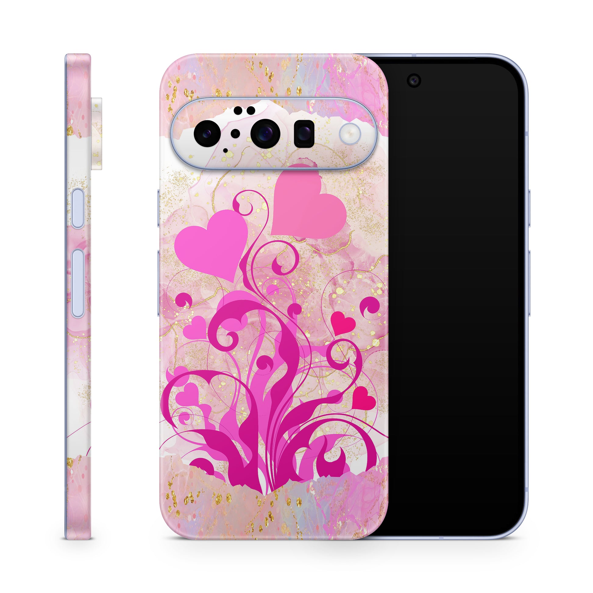 Google Pixel 10 Skin Schutzfolie Vinyl Cover Boarder Hearts Aufkleber Skins4u