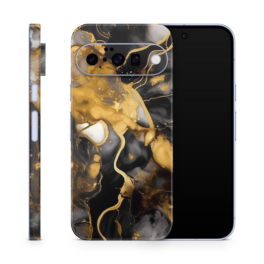 Google Pixel 10 Skin Schutzfolie Vinyl Cover Dark gold Aufkleber Skins4u