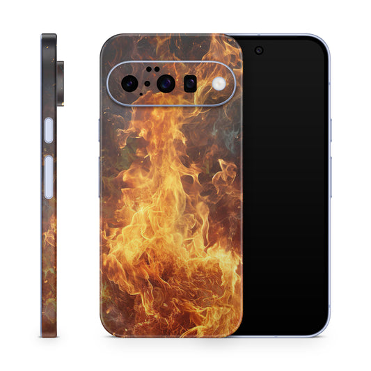 Google Pixel 10 Skin Schutzfolie Vinyl Cover Feuer Aufkleber Skins4u
