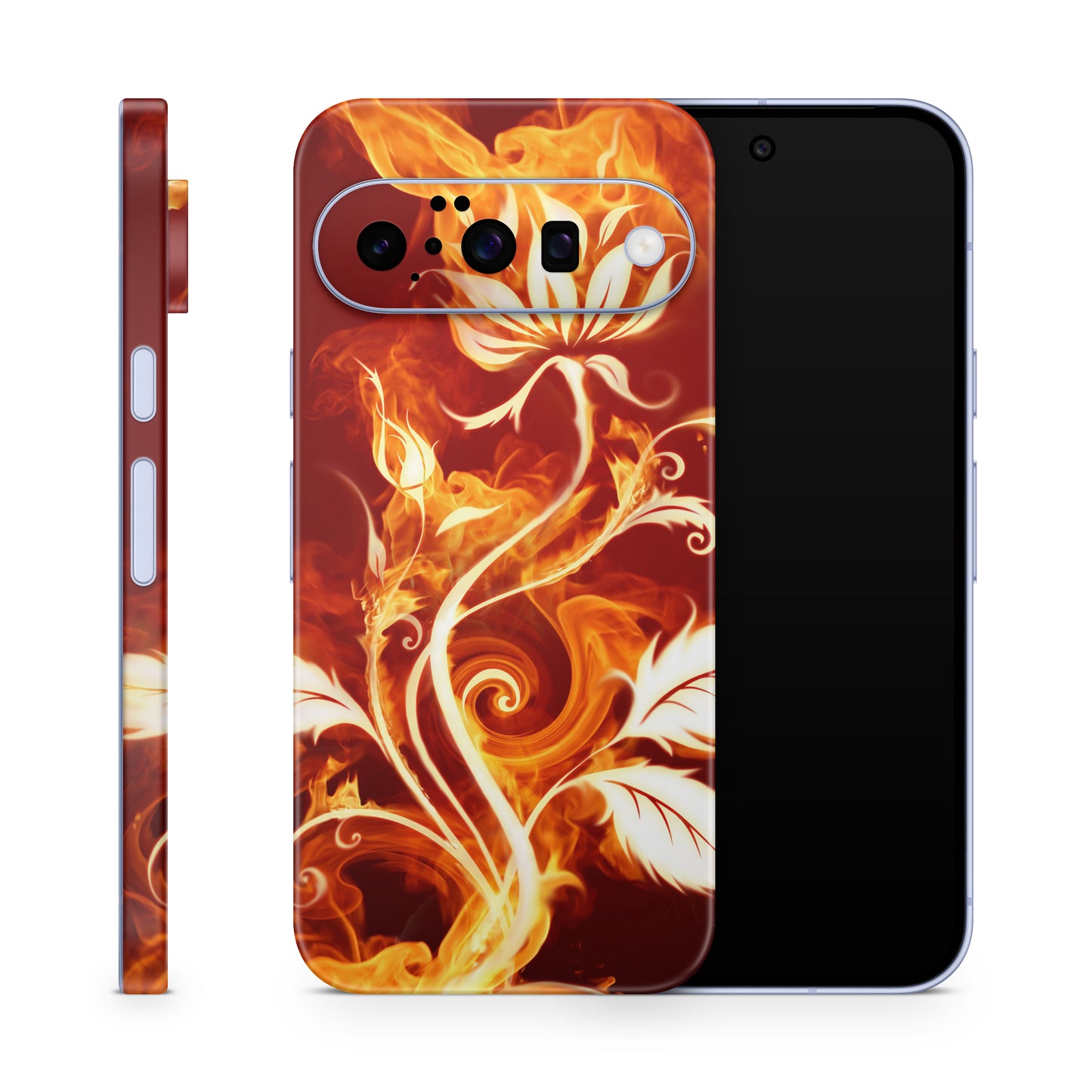 Google Pixel 10a Skin Schutzfolie Vinyl Cover Flower of fire