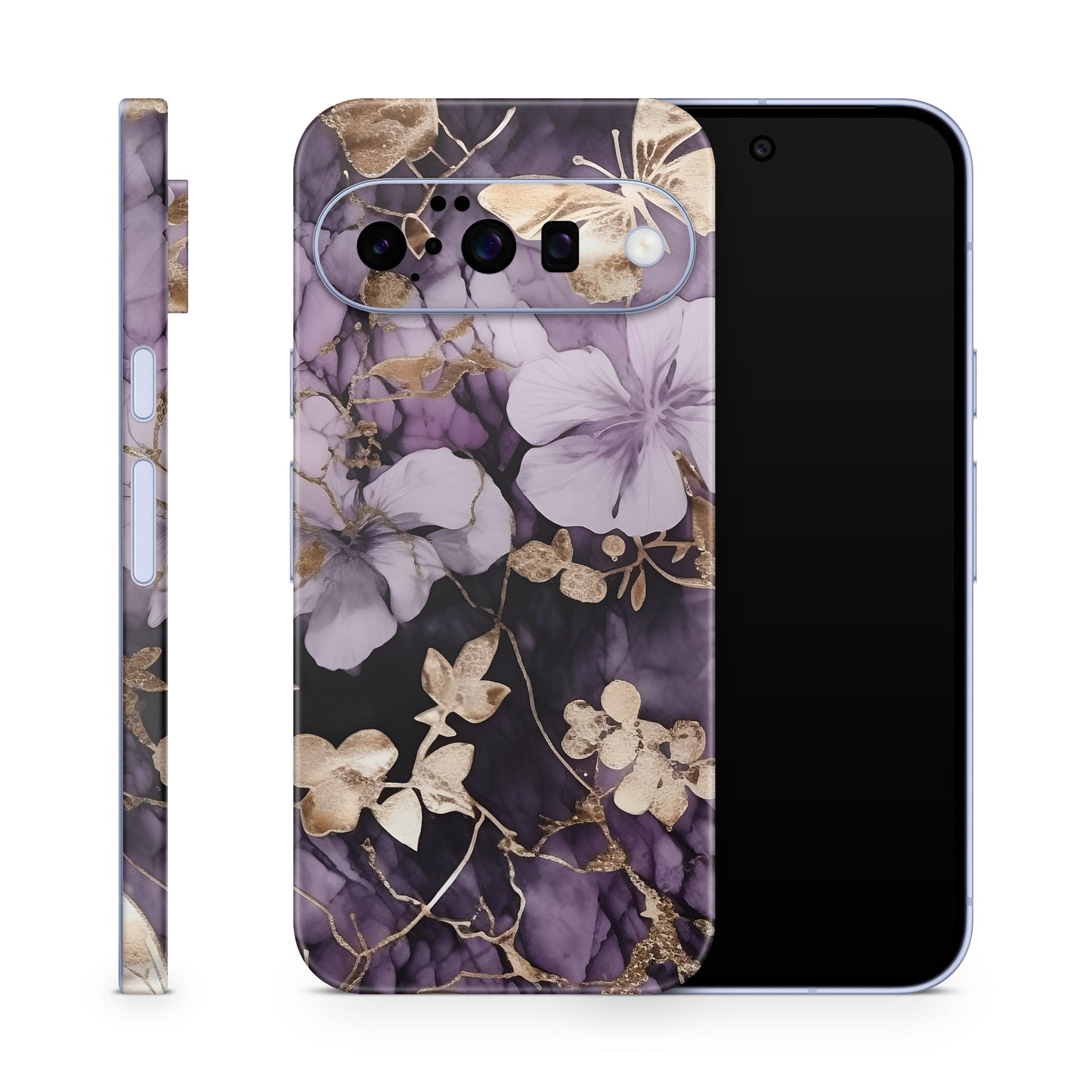 Google Pixel 10 Skin Schutzfolie Vinyl Cover Flower and Butterfly Aufkleber Skins4u