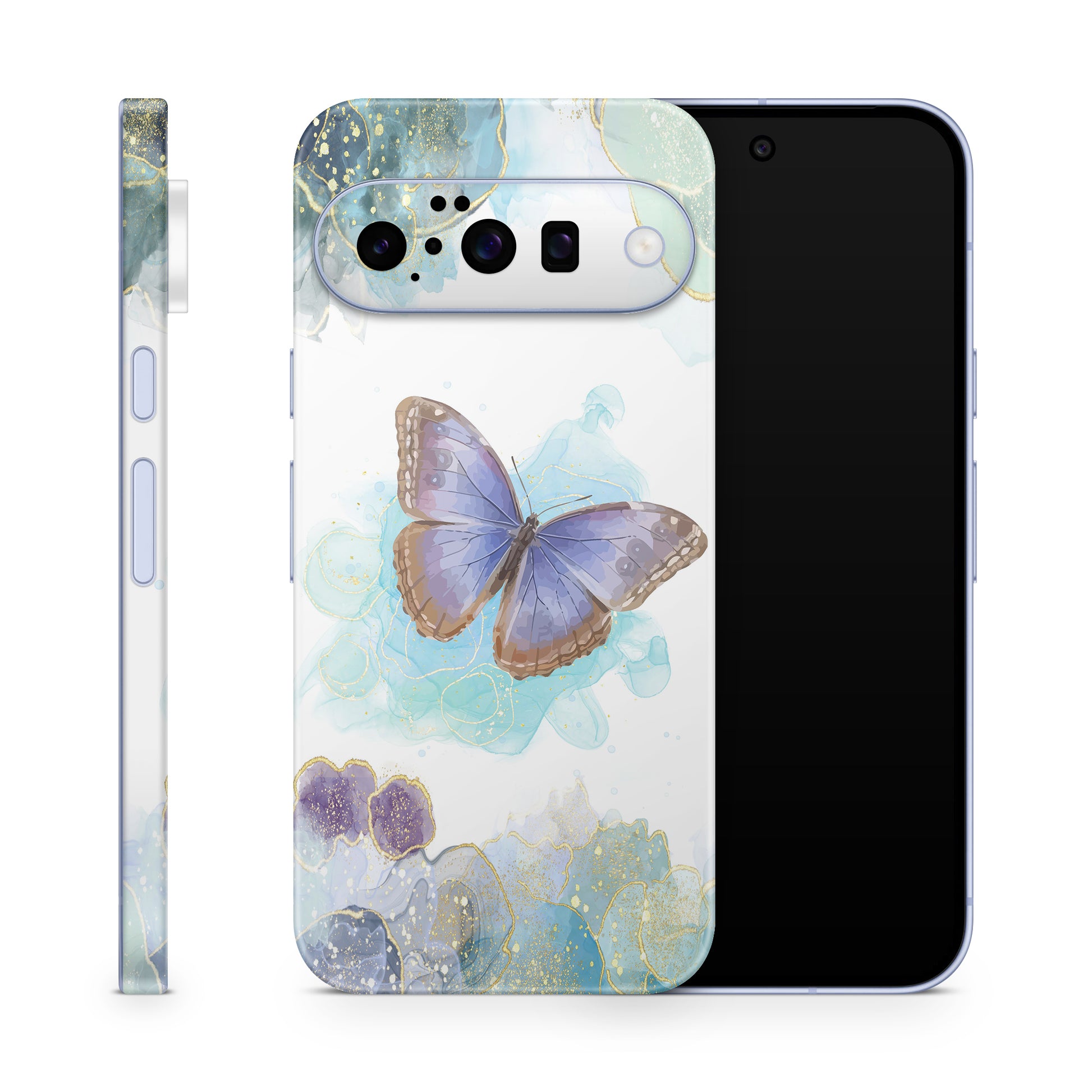 Google Pixel 10 Skin Schutzfolie Vinyl Cover Glitter Butterfly Aufkleber Skins4u