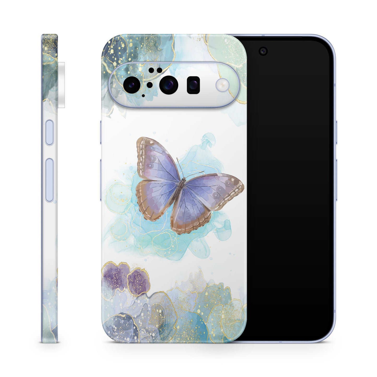 Google Pixel 10a Skin Schutzfolie Vinyl Cover Glitter Butterfly