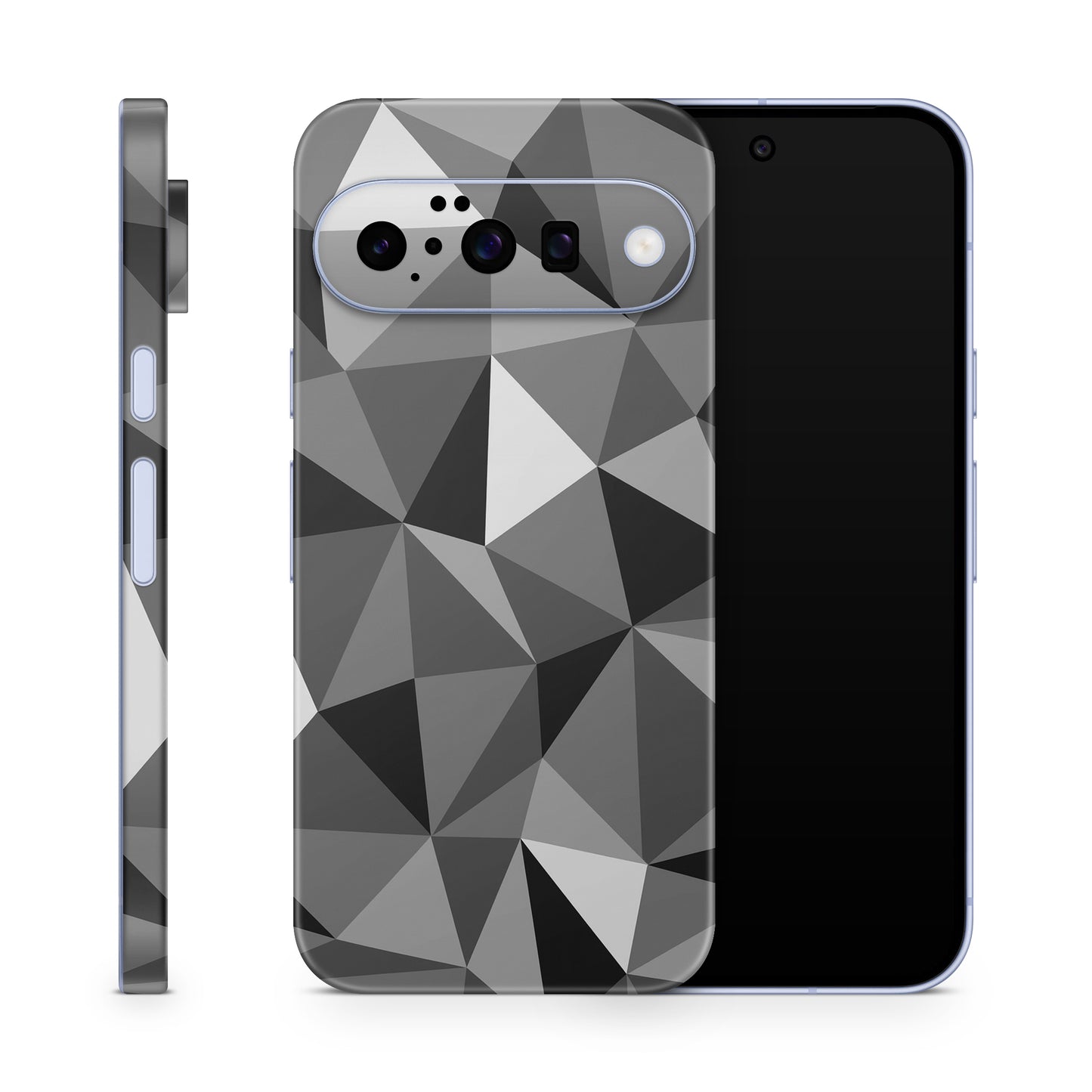 Google Pixel 10 Skin Schutzfolie Vinyl Cover Polygrey Aufkleber Skins4u
