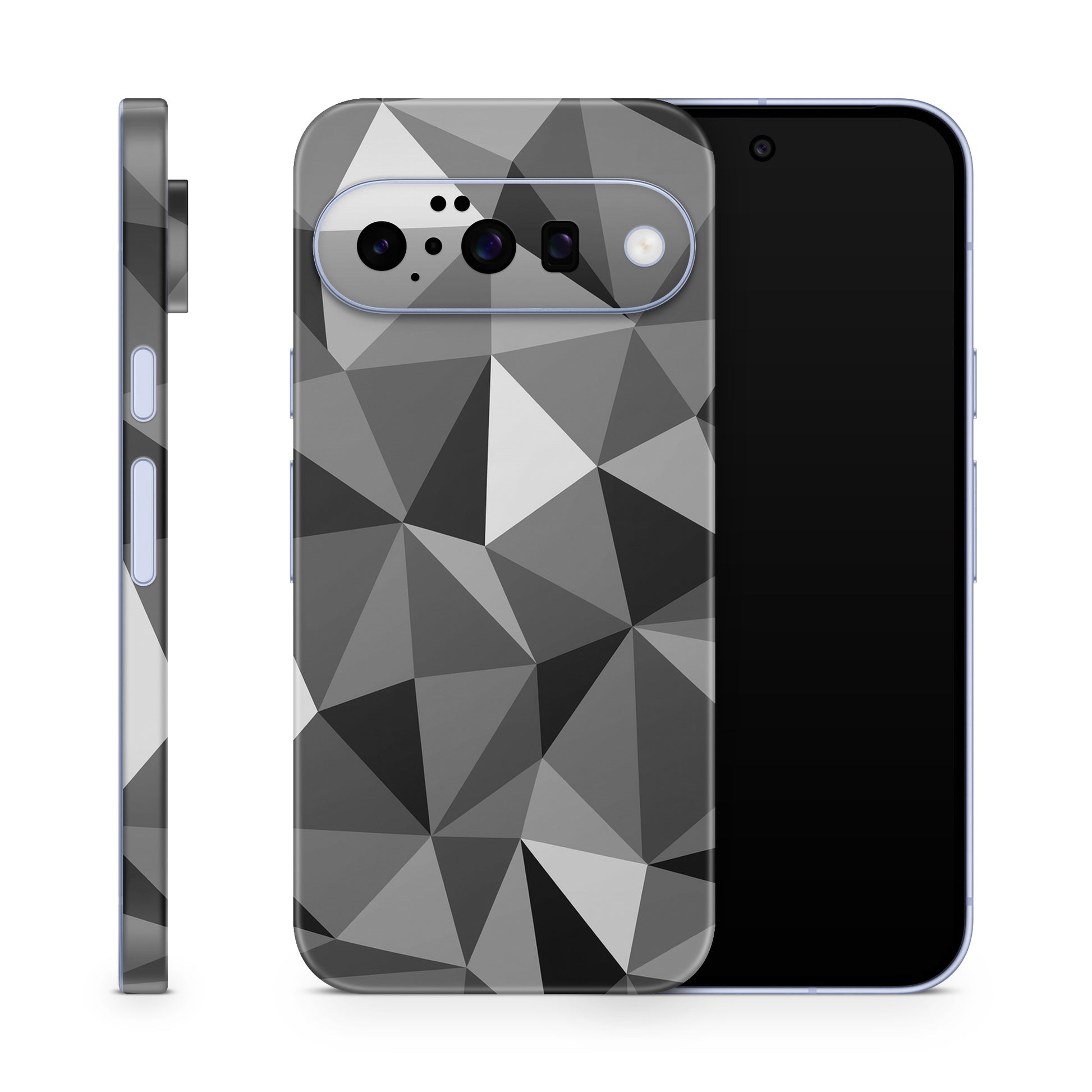 Google Pixel 10 Skin Schutzfolie Vinyl Cover Polygrey Aufkleber Skins4u
