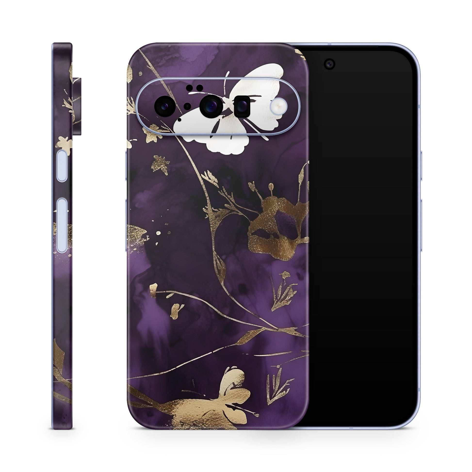 Google Pixel 10 Skin Schutzfolie Vinyl Cover Purple Butterfly Aufkleber Skins4u