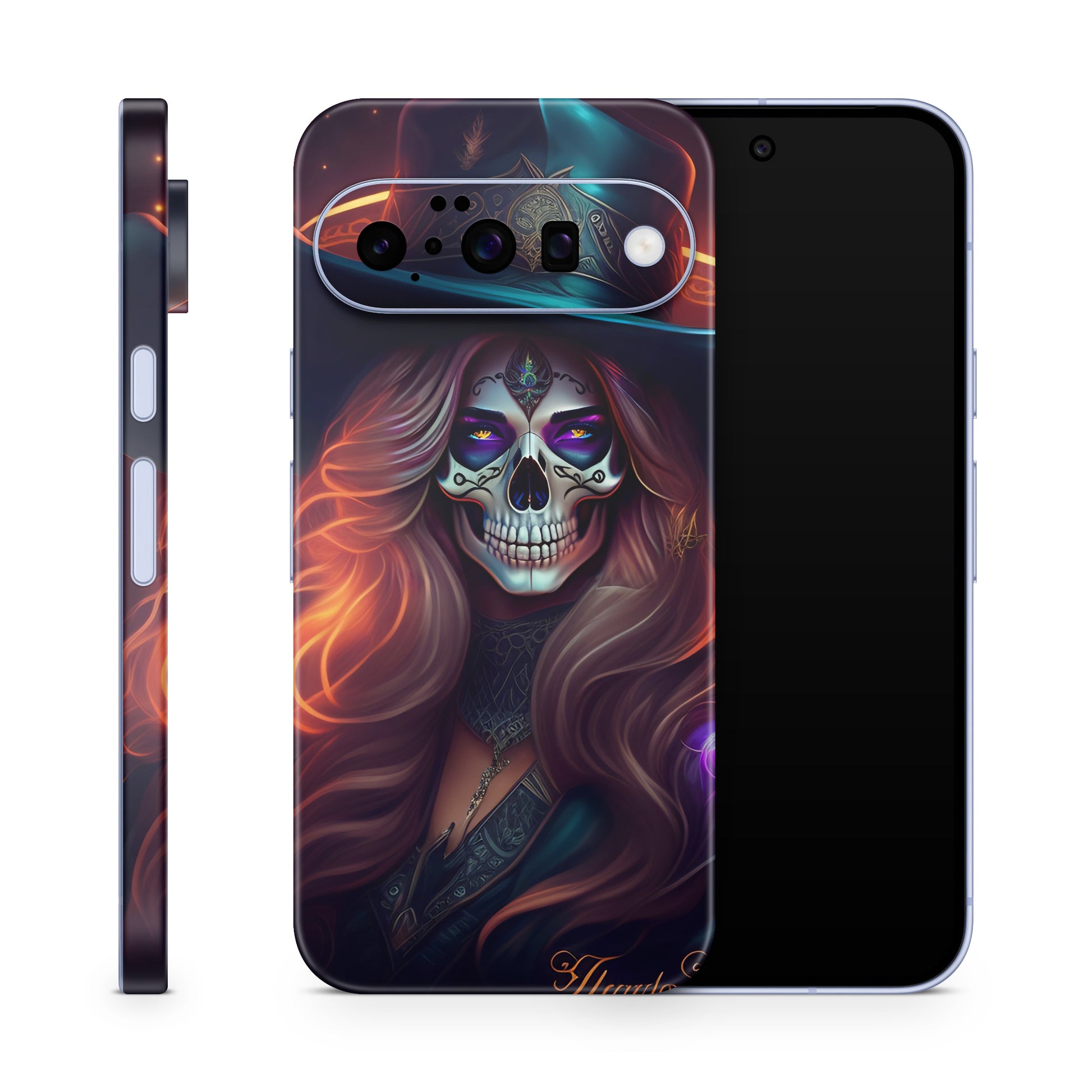 Google Pixel 10 Skin Schutzfolie Vinyl Cover Skull Lady Aufkleber Skins4u