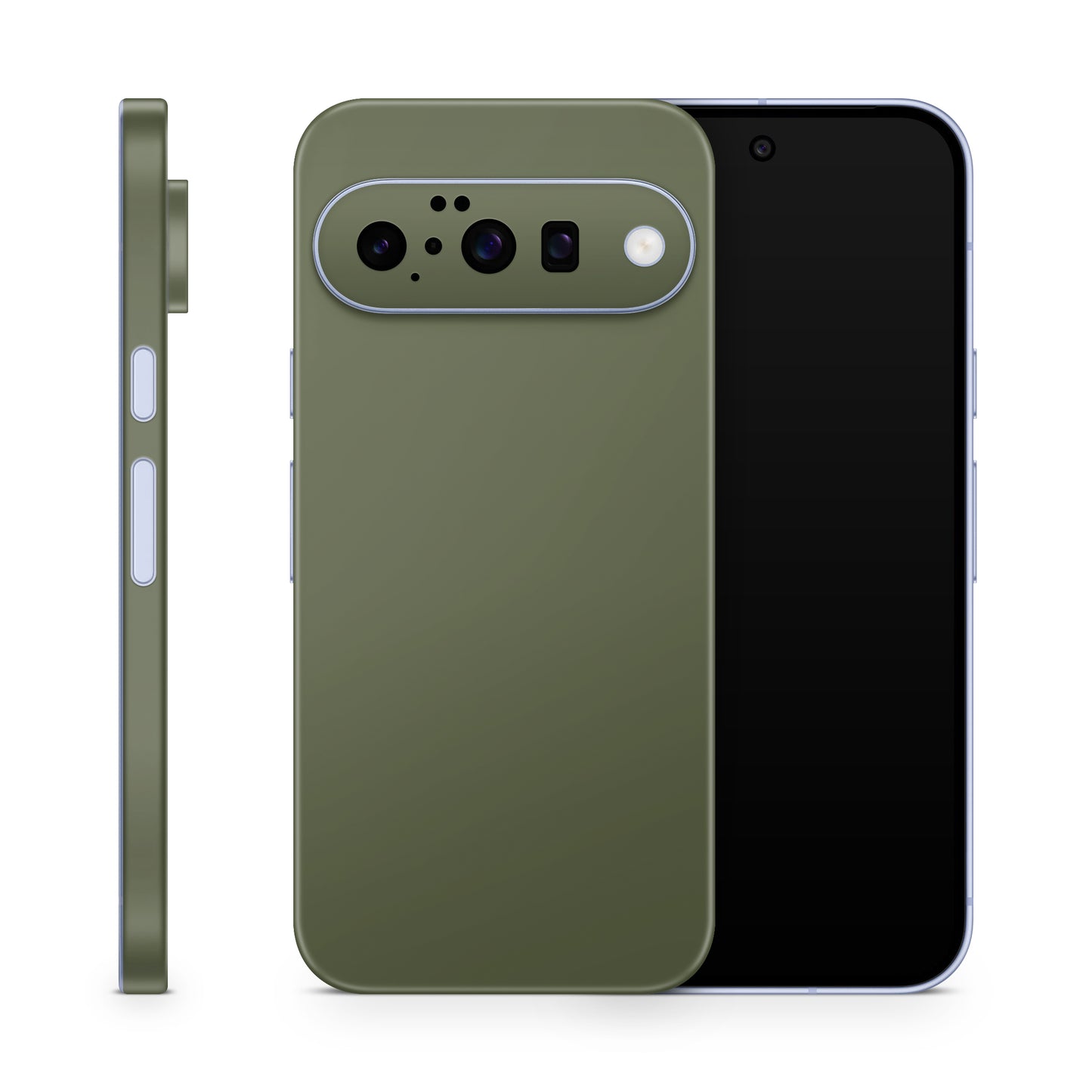 Google Pixel 10 Skin Schutzfolie Vinyl Cover Solid State olive Aufkleber Skins4u