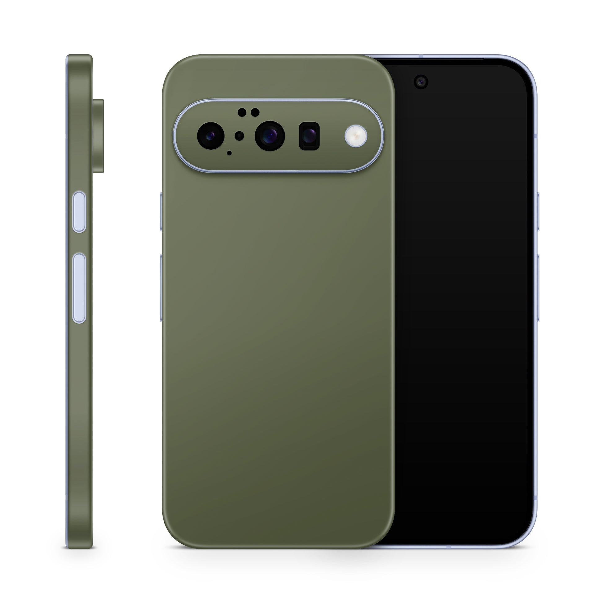 Google Pixel 10 Skin Schutzfolie Vinyl Cover Solid State olive Aufkleber Skins4u