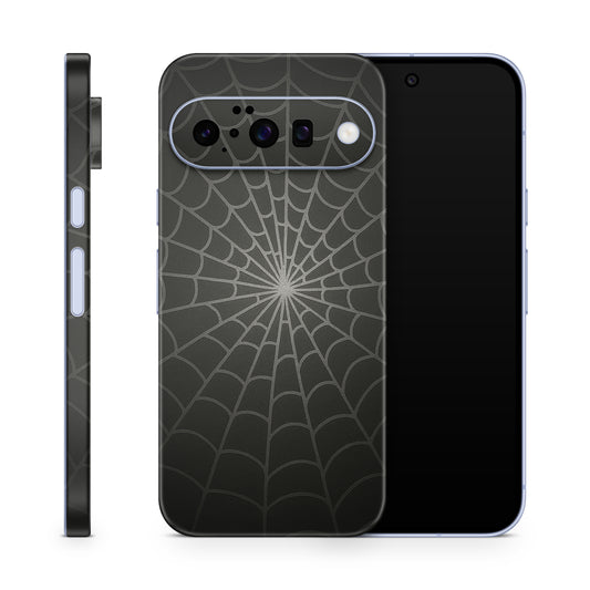 Google Pixel 10a Skin Schutzfolie Vinyl Cover Spiderweb black