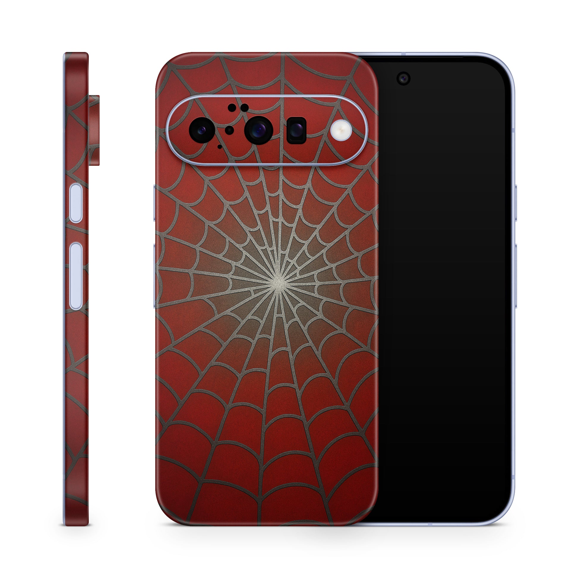 Google Pixel 10 Skin Schutzfolie Vinyl Cover Spiderweb rot Aufkleber Skins4u