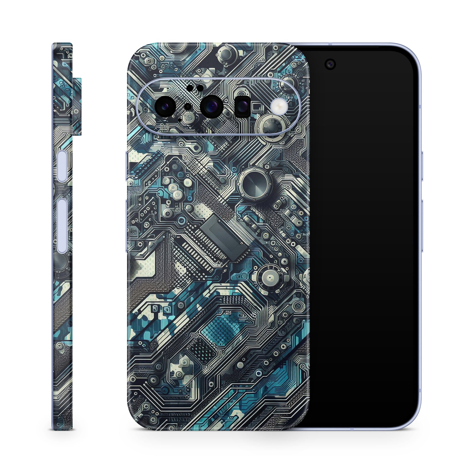 Google Pixel 10 Skin Schutzfolie Vinyl Cover Technical Aufkleber Skins4u