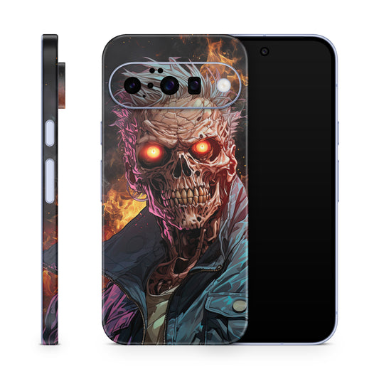 Google Pixel 10 Skin Schutzfolie Vinyl Cover Zombie Fire Aufkleber Skins4u