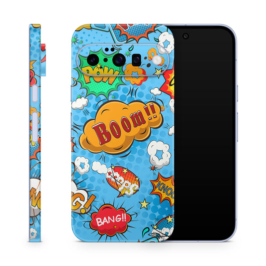Google Pixel 10a Skin Schutzfolie Vinyl Cover comics blue