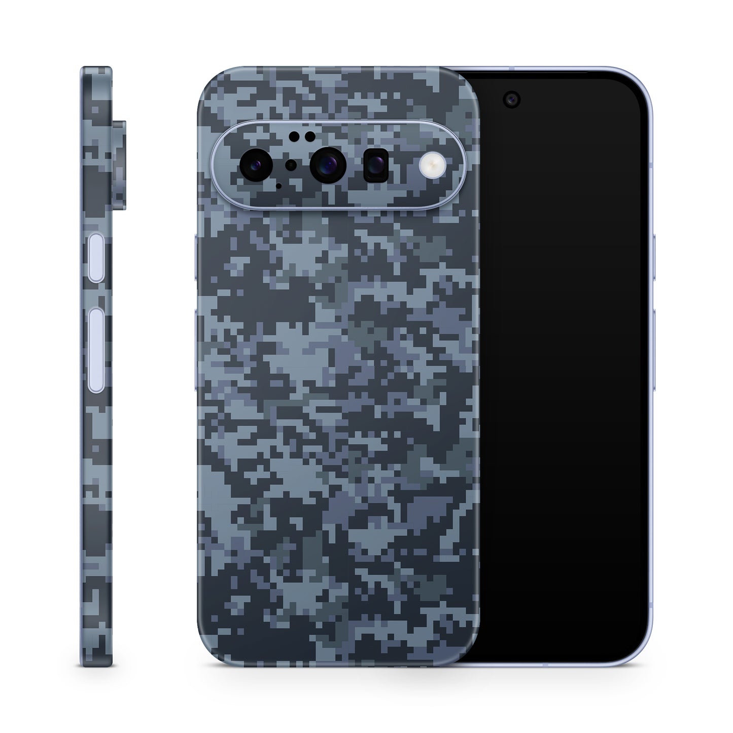 Google Pixel 10 Skin Schutzfolie Vinyl Cover digital navy Aufkleber Skins4u