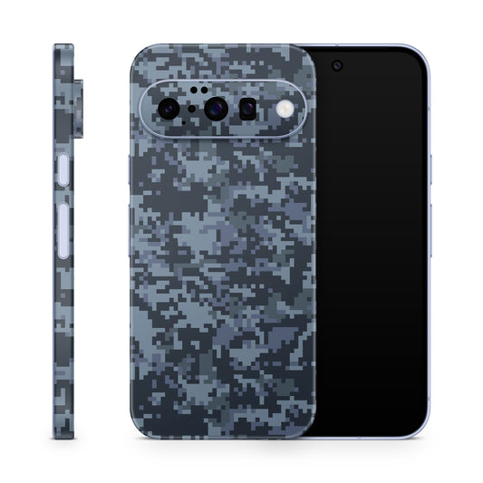 Google Pixel 10 Skin Schutzfolie Vinyl Cover digital navy Aufkleber Skins4u