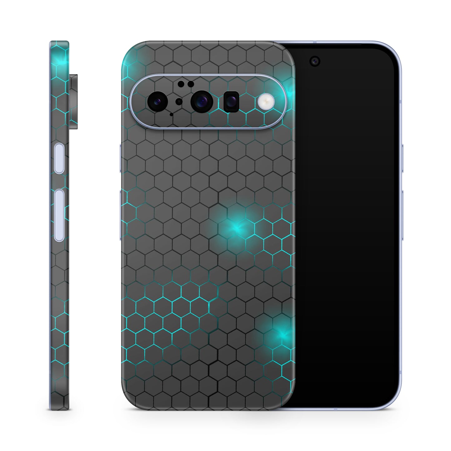 Google Pixel 10 Skin Schutzfolie Vinyl Cover exo small blue Aufkleber Skins4u