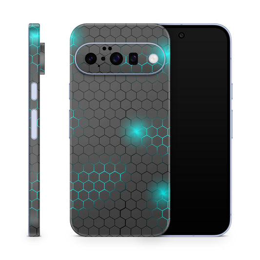 Google Pixel 10 Skin Schutzfolie Vinyl Cover exo small blue Aufkleber Skins4u