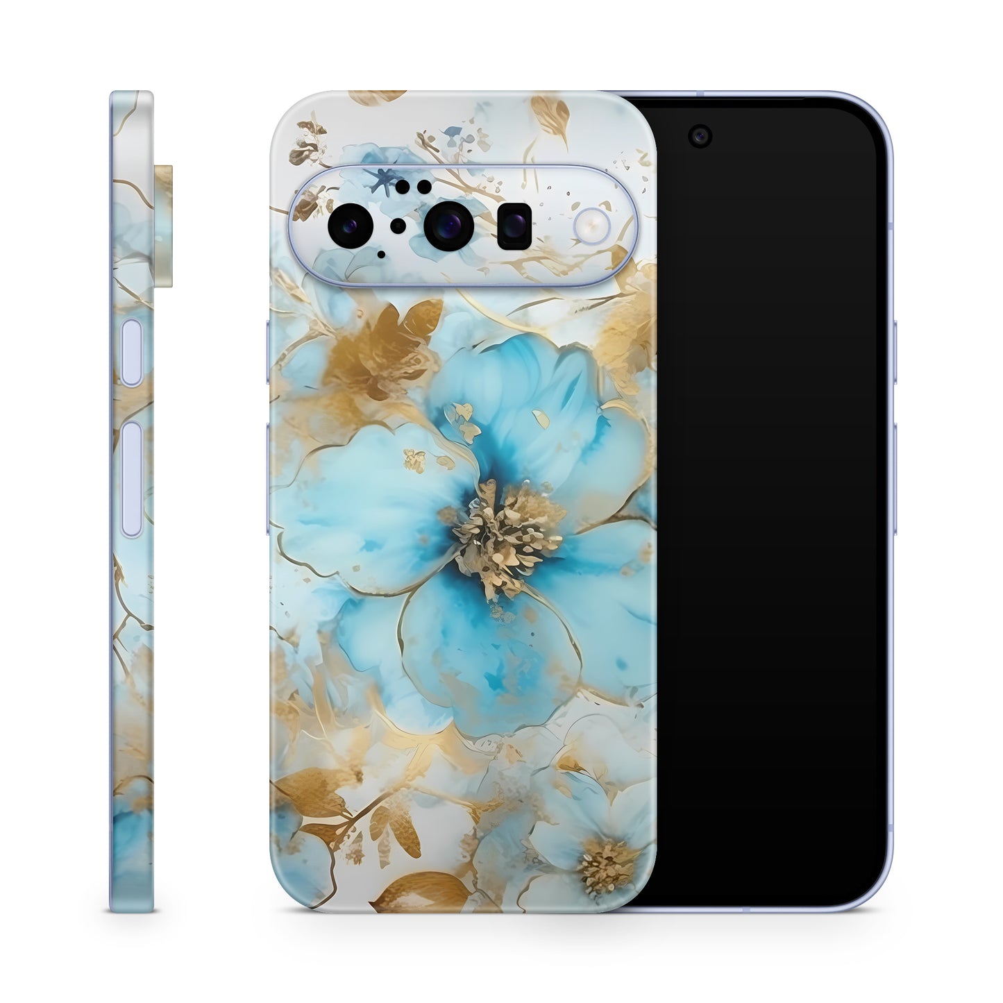 Google Pixel 10a Skin Schutzfolie Vinyl Cover gold blue fantasie