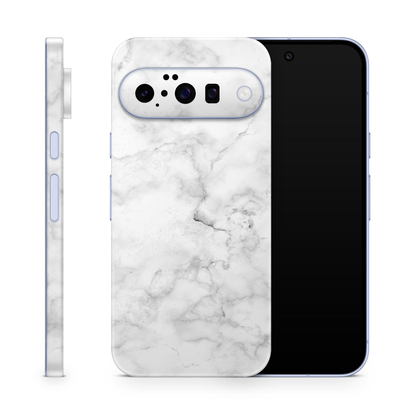 Google Pixel 10a Skin Schutzfolie Vinyl Cover marmor weiss