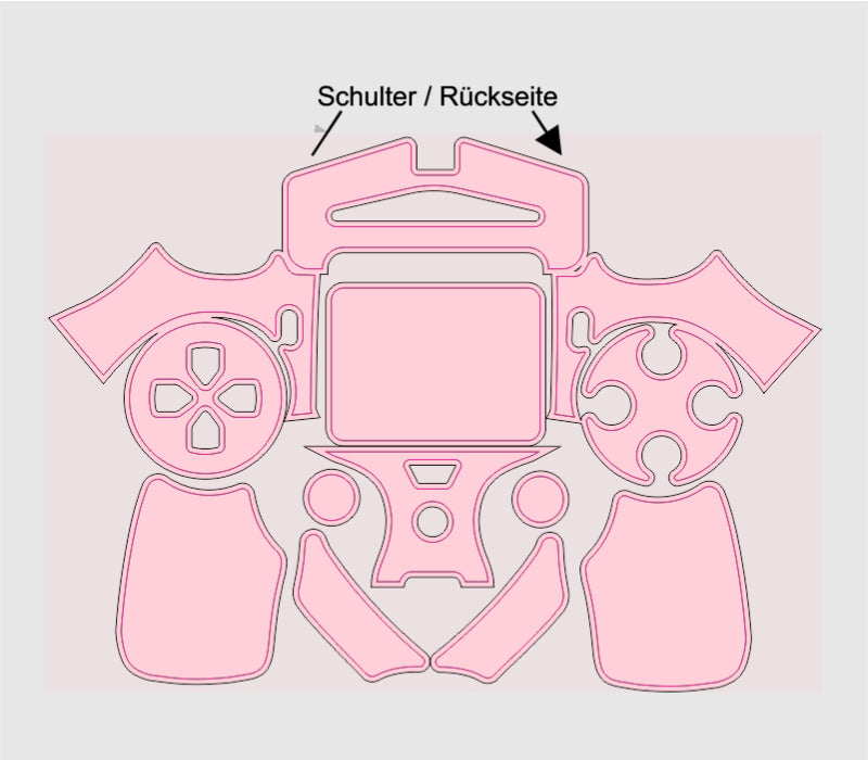 Playstation 4 PS4 Controller Aufkleber Skin individuell selbst gestalten mit Deinem Wunschbild cpb_product Skins4u