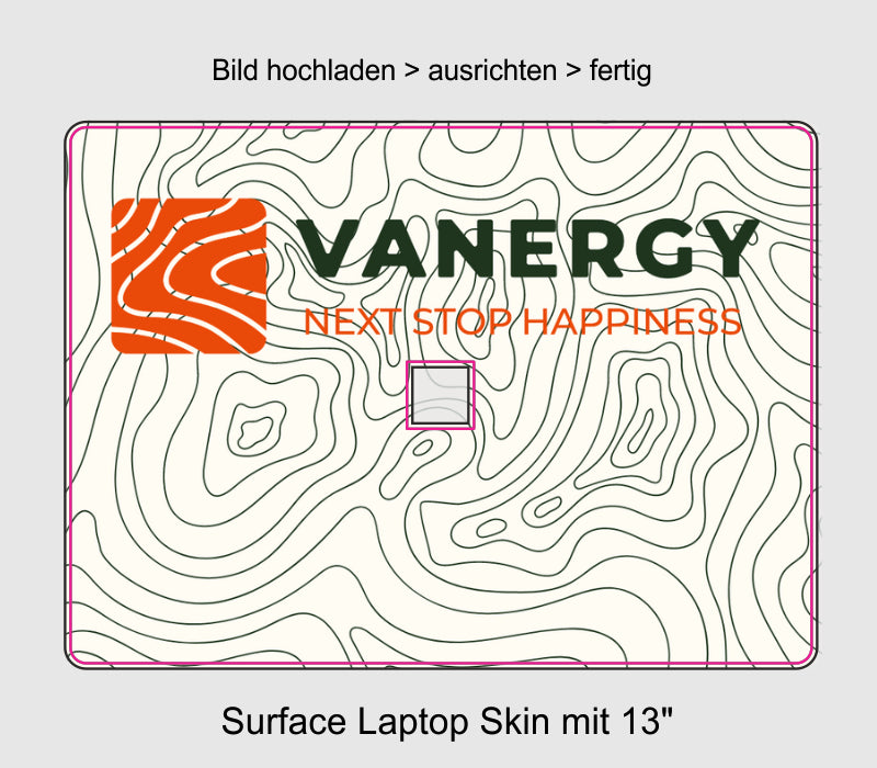 Microsoft Surface Laptop 3 4 5 Skins 13" Aufkleber selbst gestalten individuell Wunschbild cpb_product Skins4u