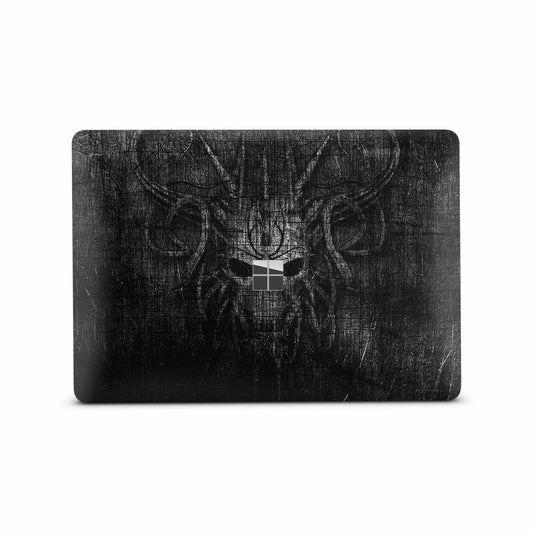 Microsoft Surface Laptop 3 4 5 Skin 13" Premium Vinylfolie Kratzerschutz Design Black Demon Elektronik-Sticker & -Aufkleber Skins4u   