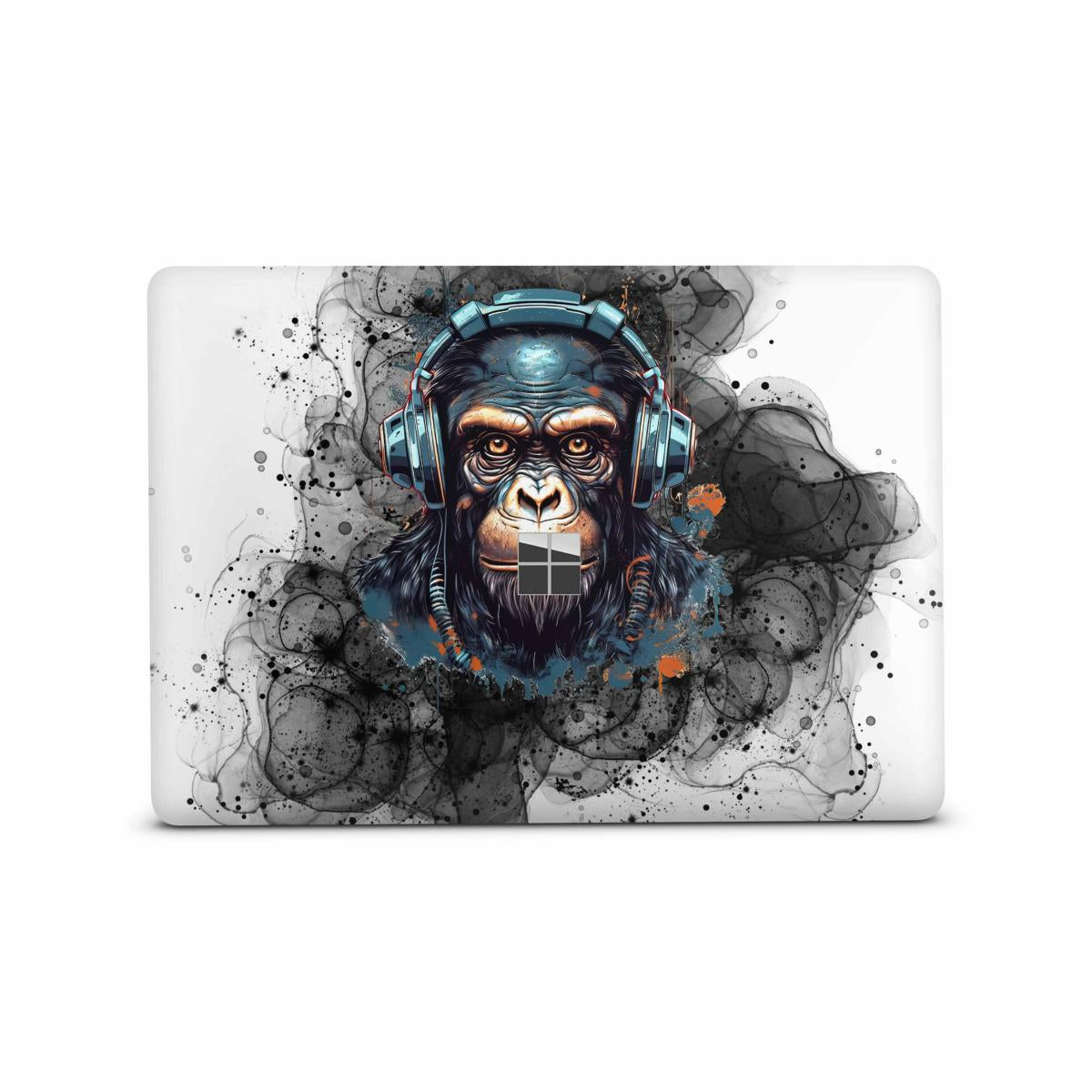 Microsoft Surface Laptop 3 4 5 Skin 13" Premium Vinylfolie Kratzerschutz Design Black Smoke Monkey Elektronik-Sticker & -Aufkleber Skins4u   