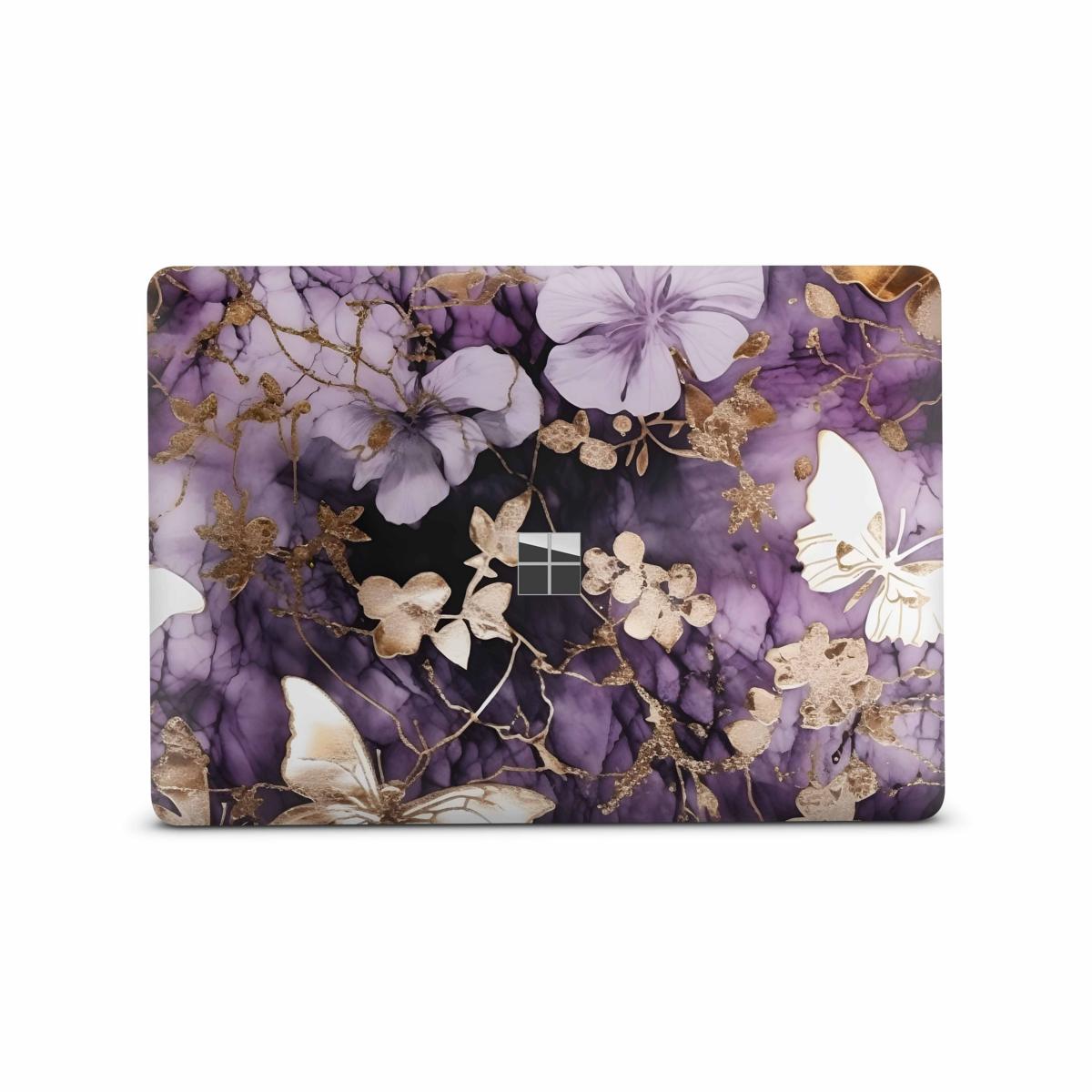 Microsoft Surface Laptop 3 4 5 Skin 13" Premium Vinylfolie Kratzerschutz Design Flower & Butterfly Elektronik-Sticker & -Aufkleber Skins4u   