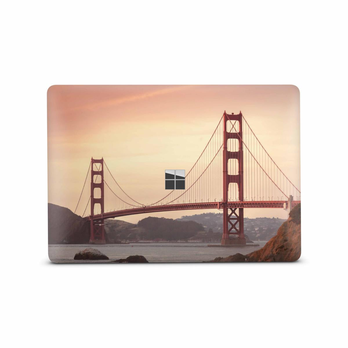 Microsoft Surface Laptop 3 4 5 Skin 13" Premium Vinylfolie Kratzerschutz Design Golden Gate Elektronik-Sticker & -Aufkleber Skins4u   