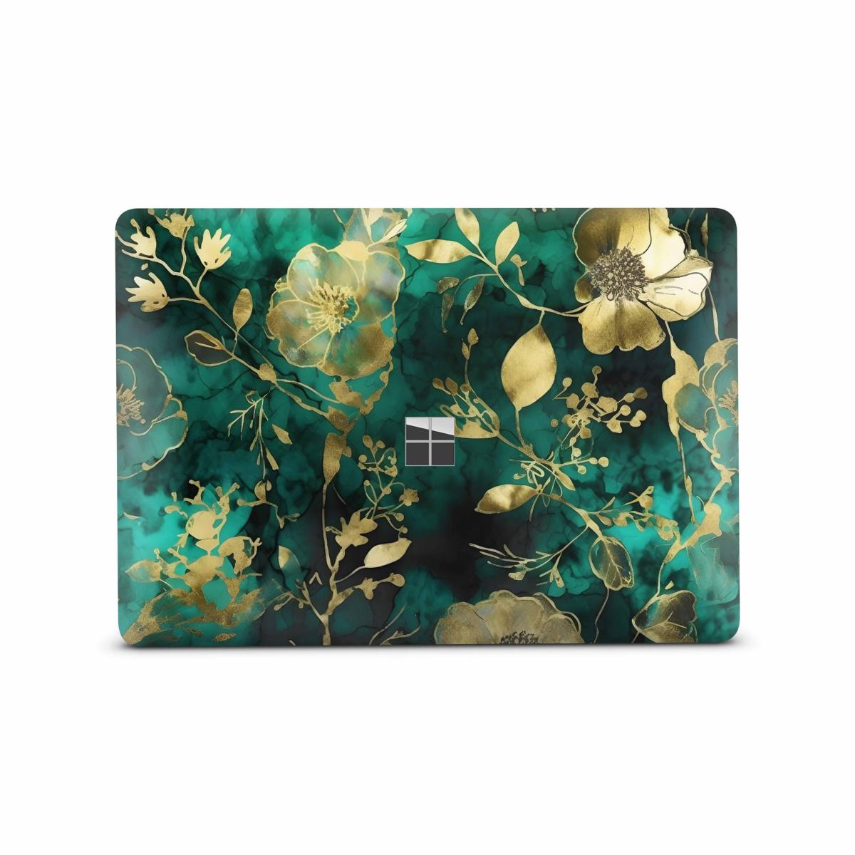 Microsoft Surface Laptop 3 4 5 Skin 13" Premium Vinylfolie Kratzerschutz Design Green Hymn Elektronik-Sticker & -Aufkleber Skins4u   