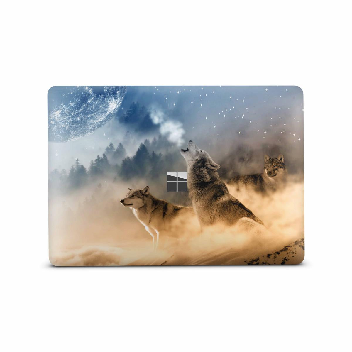 Microsoft Surface Laptop 3 4 5 Skin 13" Premium Vinylfolie Kratzerschutz Design Howling Moon Elektronik-Sticker & -Aufkleber Skins4u   