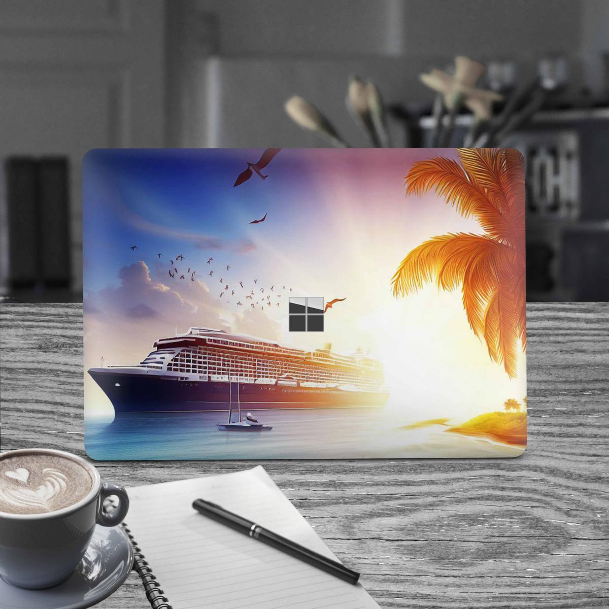 Microsoft Surface Laptop 3 4 5 Skin 13" Premium Vinylfolie Kratzerschutz Design Karibik Elektronik-Sticker & -Aufkleber Skins4u   