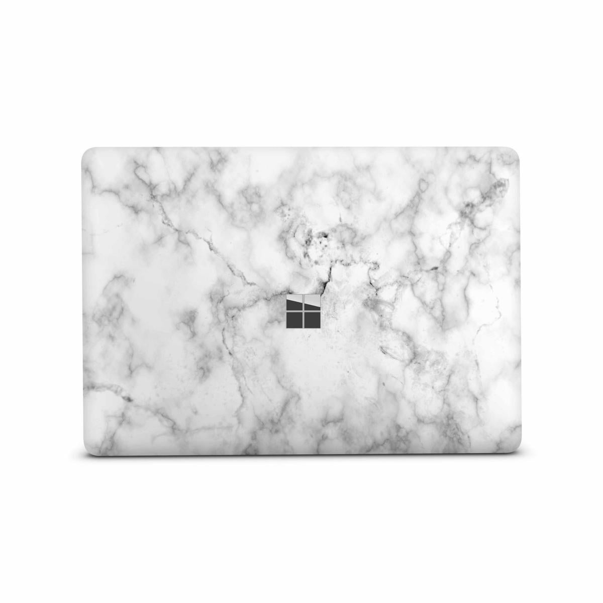 Microsoft Surface Laptop 3 4 5 Skin 13" Premium Vinylfolie Kratzerschutz Design Marmor weiss Elektronik-Sticker & -Aufkleber Skins4u   