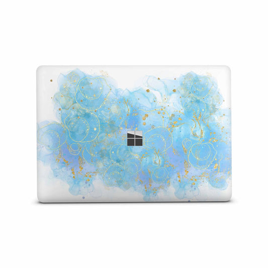 Microsoft Surface Laptop 3 4 5 Skin 13" Premium Vinylfolie Kratzerschutz Design Nautic Blue Elektronik-Sticker & -Aufkleber Skins4u   