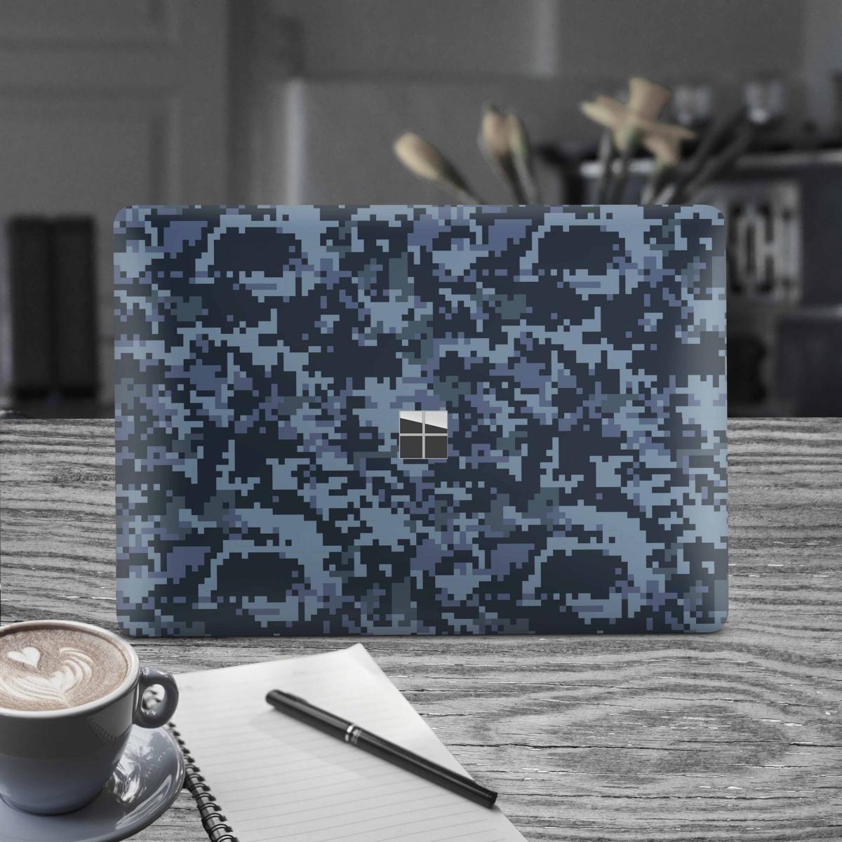 Microsoft Surface Laptop 3 4 5 Skin 13" Premium Vinylfolie Kratzerschutz Design Navy Camo Elektronik-Sticker & -Aufkleber Skins4u   