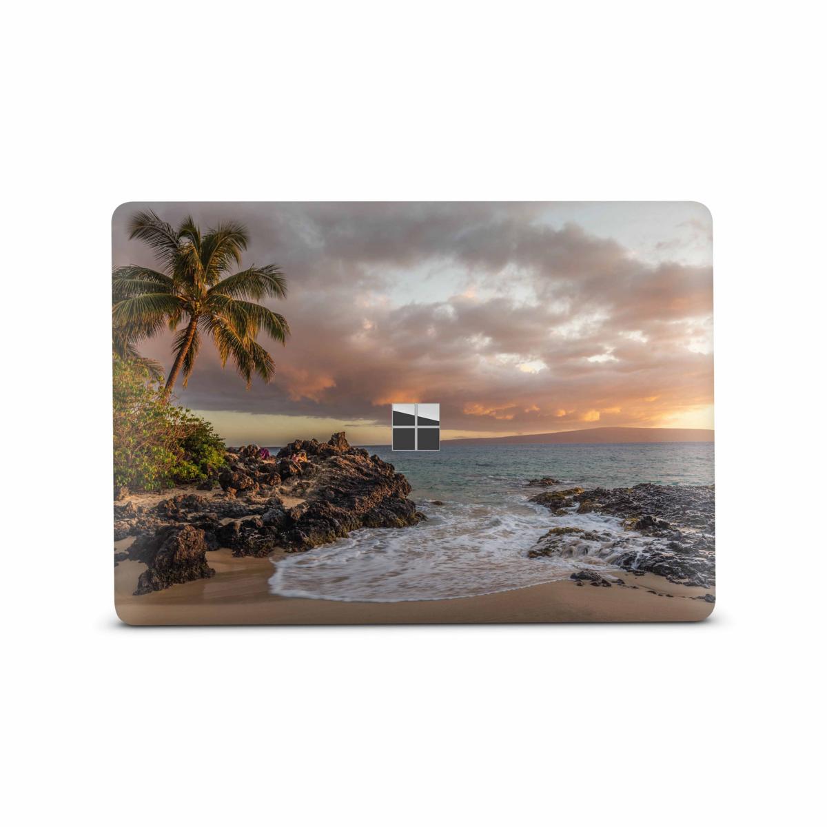 Microsoft Surface Laptop 3 4 5 Skin 13" Premium Vinylfolie Kratzerschutz Design Palmenbucht Elektronik-Sticker & -Aufkleber Skins4u   