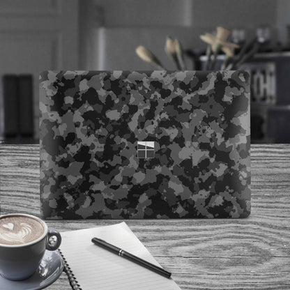 Microsoft Surface Laptop 3 4 5 Skin 13" Premium Vinylfolie Kratzerschutz Design Shadow Camo grau Elektronik-Sticker & -Aufkleber Skins4u   