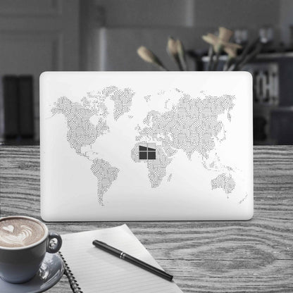 Microsoft Surface Laptop 3 4 5 Skin 13" Premium Vinylfolie Kratzerschutz Design Weltkarte Elektronik-Sticker & -Aufkleber Skins4u   