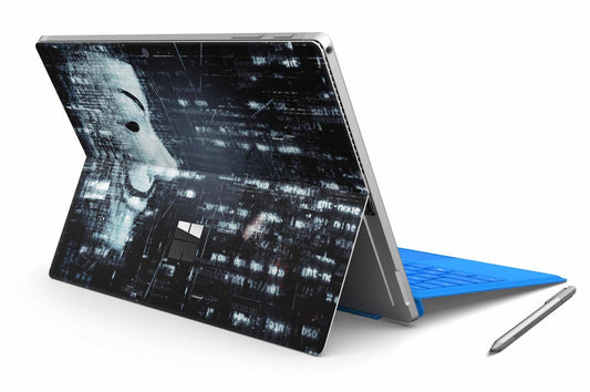 Microsoft Surface Pro 7 / 7+ Skin Design Vinyl Premium Folie Modellwahl Motiv Anonymous Aufkleber skins4u   