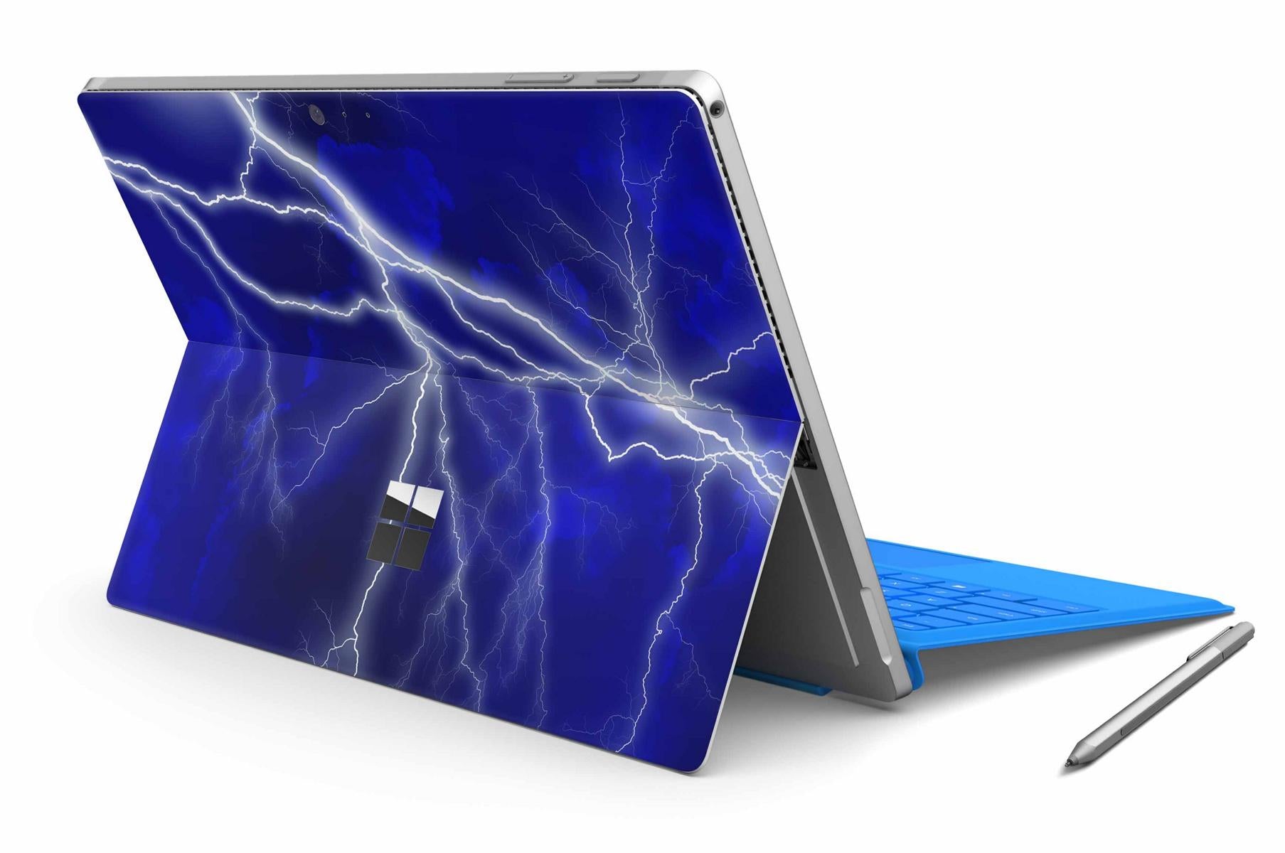 Microsoft Surface Pro Skins Design Vinyl Premium Folie Modellwahl Motiv Apocalypse blue Aufkleber skins4u   