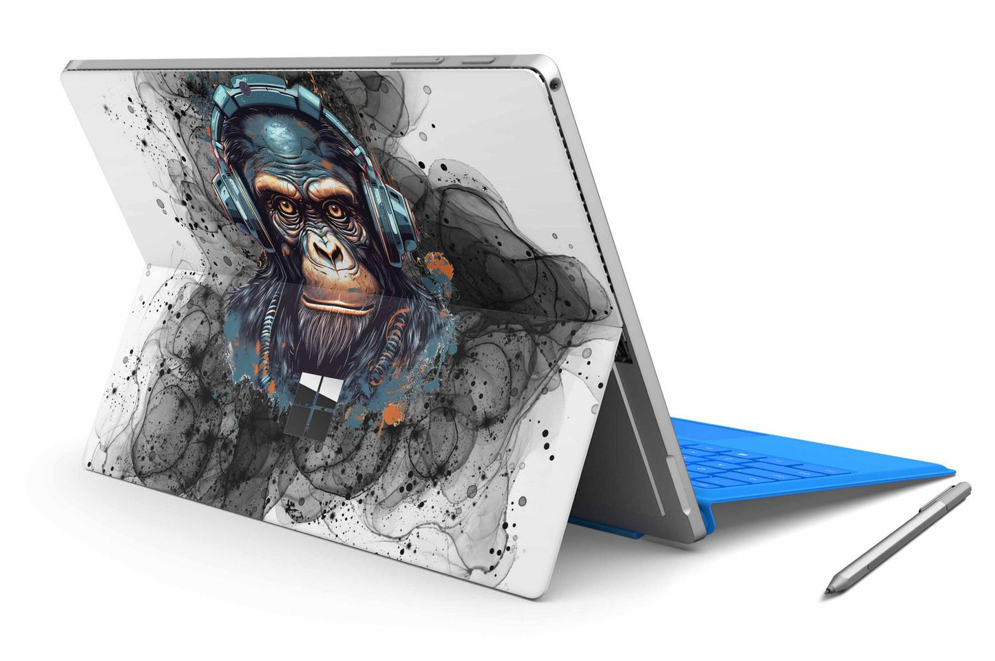 Microsoft Surface Pro Skins Design Vinyl Premium Folie Modellwahl Motiv Black Smoke Monkey Aufkleber skins4u   